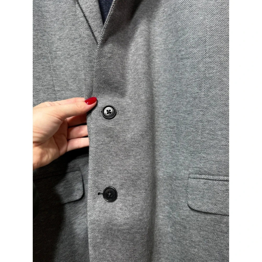 Brooks Brothers Mens 48R Regent Fit Grey Knit Blazer Sport Coat 6209-001ND010 - Picture 3 of 10